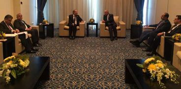 جانب من لقاء أبو الغيط مع رئيس وزراء البرتغال