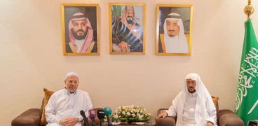 وزير الشؤون الإسلامية السعودي يلتقي مفتي مصر