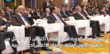 العمري خلال مشاركته بالملتقى  الصيني العربي