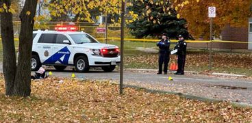 موقع حادث إطلاق النار في تورنتو الكندية