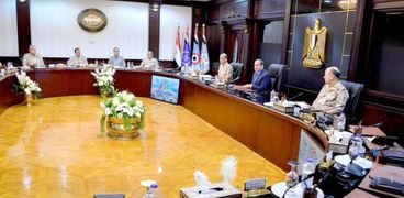 الرئيس السيسي خلال اجتماع المجلس الأعلى للقوات المسلحة «صورة أرشيفية»