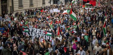 مظاهرات لدعم فلسطين في بعض مدن سويسرا