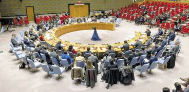 مجلس الأمن خلال جلسة إصدار قرار لتمكين فلسطين من الحصول على عضوية كاملة في الأمم المتحدة