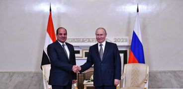 الرئيس عبد الفتاح السيسي و الرئيس الروسي فلاديمير بوتين