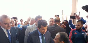 جانب من زيارة وزير الرياضة لكفر الشيخ