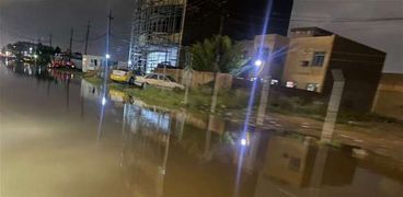 غرق شوارع بسبب أمطار العراق