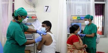 جانب من حملة التطعيم ضد كورونا في الهند