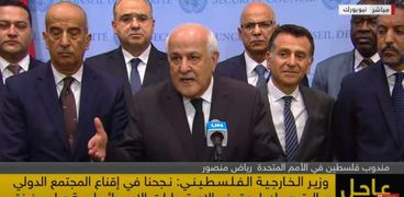 رياض منصور مندوب فلسطين بالأمم المتحدة