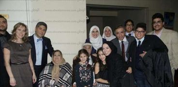 زوجة عبدالرحمن أبو زهرة في لقاء عائلي قبل وفاتها