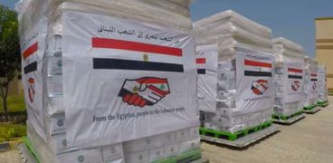 المساعدات المصرية إلى الشعب اللبناني