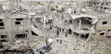 الآثار المدمرة على غزة