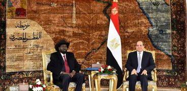 السيسي و رئيس جنوب السودان
