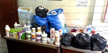 ضبط 488 عبوة أدوية بيطرية مخالفة بمركزي بيع بمنيا القمح