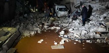 آثار زلزال سوريا