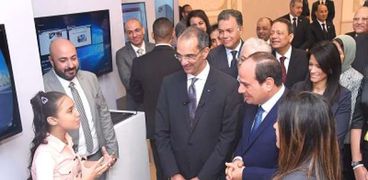 الرئيس خلال تدشين مبادرة «الإتاحة الإلكترونية»