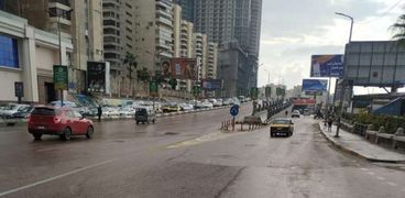 أمطار رعدية تضرب الإسكندرية