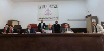 محكمة جنايات الفيوم برئاسة المستشار ياسر محرم درويش