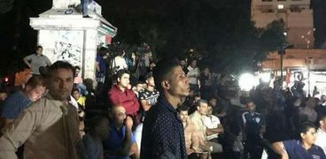 بالصور| ميدان الشهداء بـ"غزة" يحتفل بهدف محمد صلاح في الكونغو