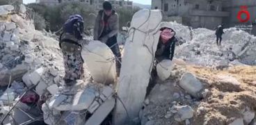 آثار الزلزال المدمر على سوريا