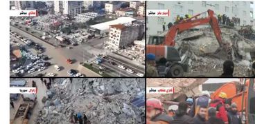 آثار الزلزال المدمر بسوريا
