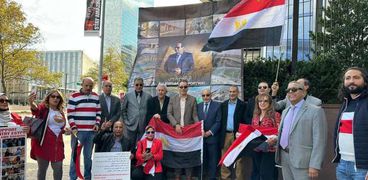وقفة المصريين والعرب في نيويورك