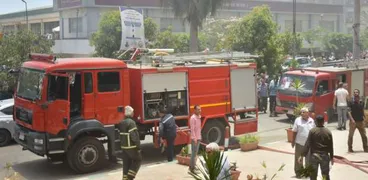 حريق نشب داخل وحدة الحاسب الآلي بجامعة أسيوط
