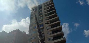 عاجل: إصابة 4 أشخاص بحروق في حريق برج سكني بكفر الشيخ