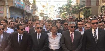 قيادات الداخلية يتقدمون جنازة النقيب محمود عبدالرحمن بالبحيرة