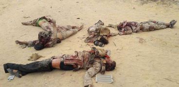 جثث لإرهابيين في سيناء- صورة أرشيفية