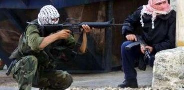 عناصر المقاومة الفلسطينية خلال معركة جنين