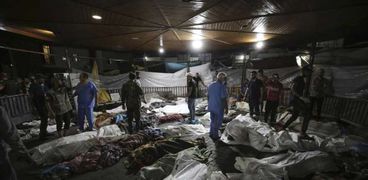 شهداء حادث مستشفى المعمداني في غزة