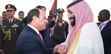 الرئيس عبدالفتاح السيسي وولي العهد السعودي