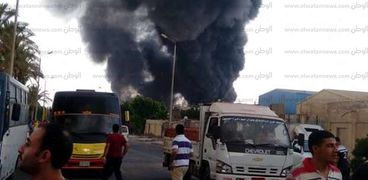 حريق هائل في غرب الإسكندرية