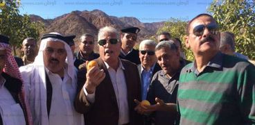 محافظ جنوب سيناء يعلن عن اقامة مزارع بمدينة دهب بدعم مالى من المحافظة