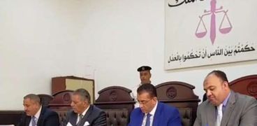 محكمة جنايات الفيوم برئاسة المستشار حسن دياب
