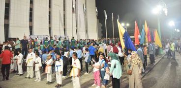 احتفالات باطلاق شعلة اولمبياد الطفل باسيوط