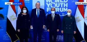 الرئيس عبدالفتاح السيسي ورئيس الوزراء اللبناني