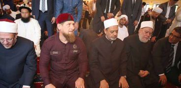 رئيس الشيشان مع شيخ الأزهر