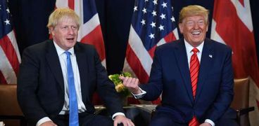 الرئيس الأمريكي دونالد ترامب مع رئيس الوزراء البريطاني