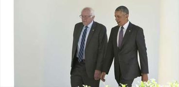 بالصور| أوباما يلتقي ساندرز في محاولة لرص صفوف الديموقراطيين