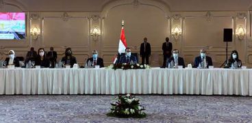 جانب من اجتماع مصري عراقي أردني