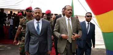 الرئيس الأرتيري ورئيس الوزراء الإثيوبي