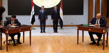 جانب من اجتماع اللجنة المصرية العراقية المشتركة
