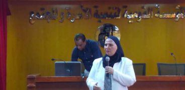 نيفين القباج نائب وزير التضامن الاجتماعى