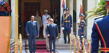 الرئيس عبد الفتاح السيسي ونظيره رئيس إريتريا أسياس أفورقي - بقصر الاتحادية