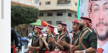 احتفالات بقطاع غزة بمناسبة زفاف ولي عهد الأردن