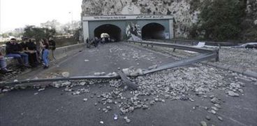 اغلاق الطرق في لبنان