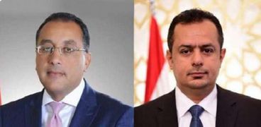 رئيس الوزراء اليمني ونظيره المصري