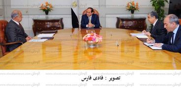 الرئيس عبد الفتاح السيسى يلتقى رئيس الوزراء ووزير الكهرباء