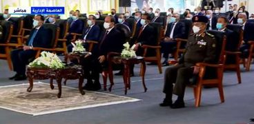الرئيس عبدالفتاح السيسي خلال افتتاح مشروع مُجمع الوثائق المُؤمنة